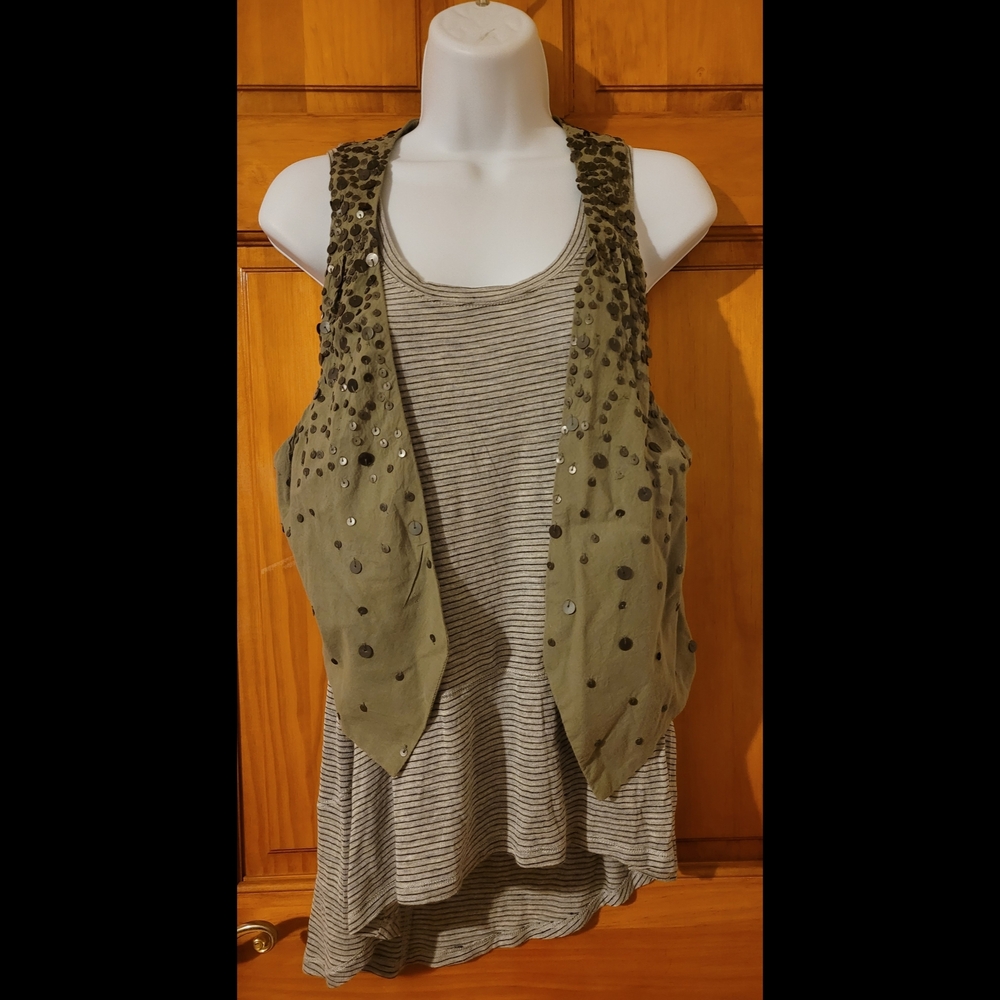 American Eagle Outfitters Sequin Vest
